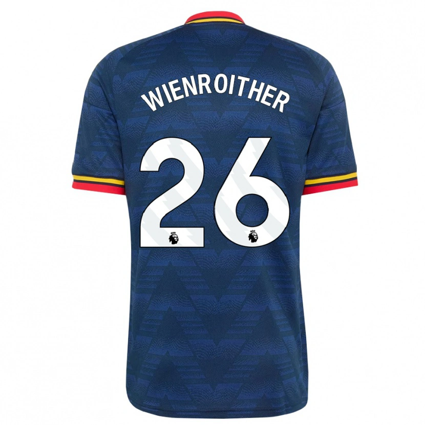 Danxen Homem Camisola Laura Wienroither #26 Midnightblue Amarelo Vermelho Alternativa 2026/27 Camisa