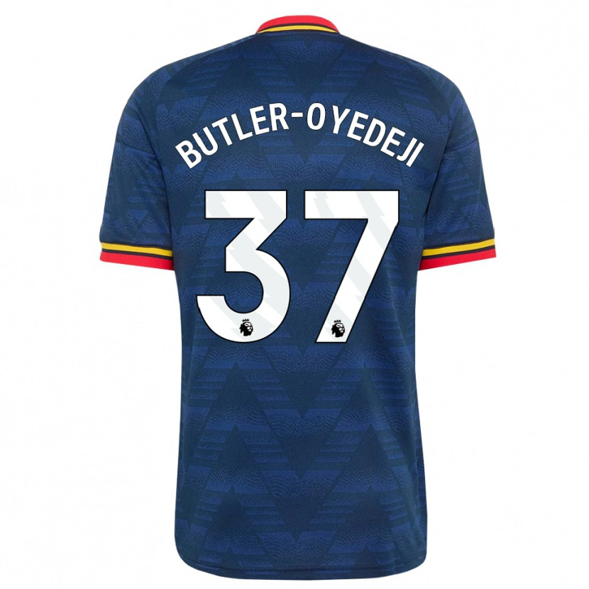 Danxen Homem Camisola Nathan Butler-Oyedeji #37 Midnightblue Amarelo Vermelho Alternativa 2026/27 Camisa