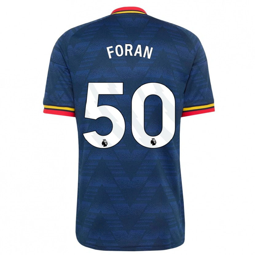 Danxen Homem Camisola Taylor Foran #50 Midnightblue Amarelo Vermelho Alternativa 2026/27 Camisa
