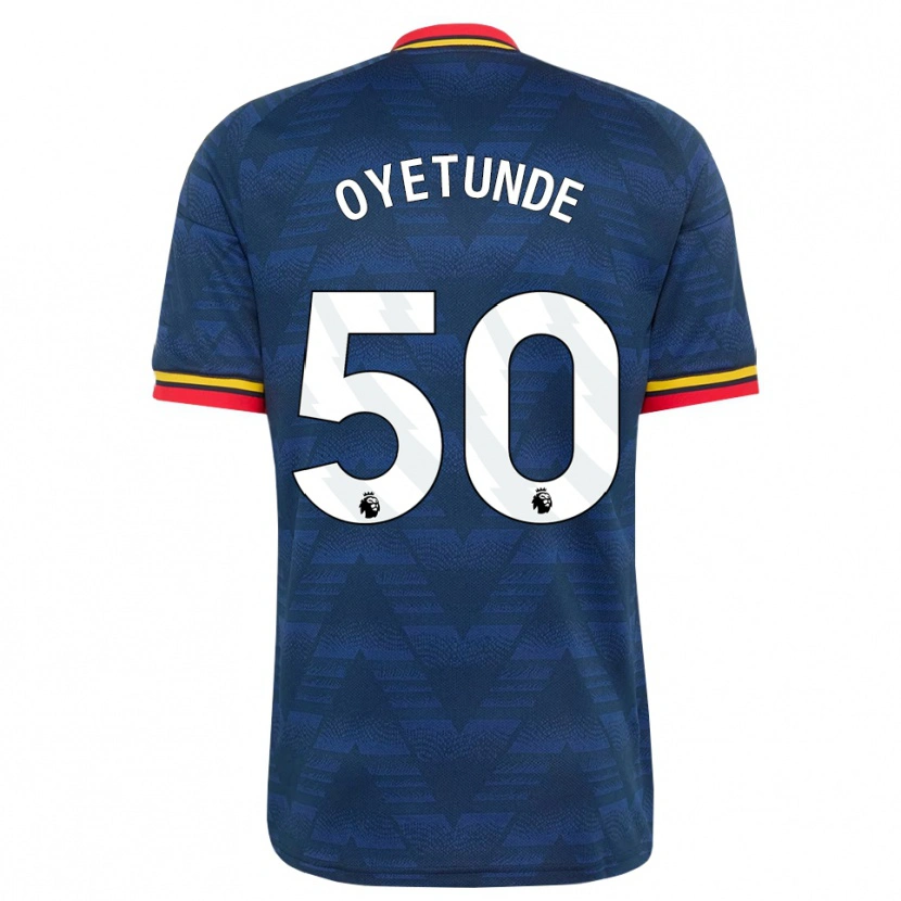 Danxen Homem Camisola Daniel Oyetunde #50 Midnightblue Amarelo Vermelho Alternativa 2026/27 Camisa