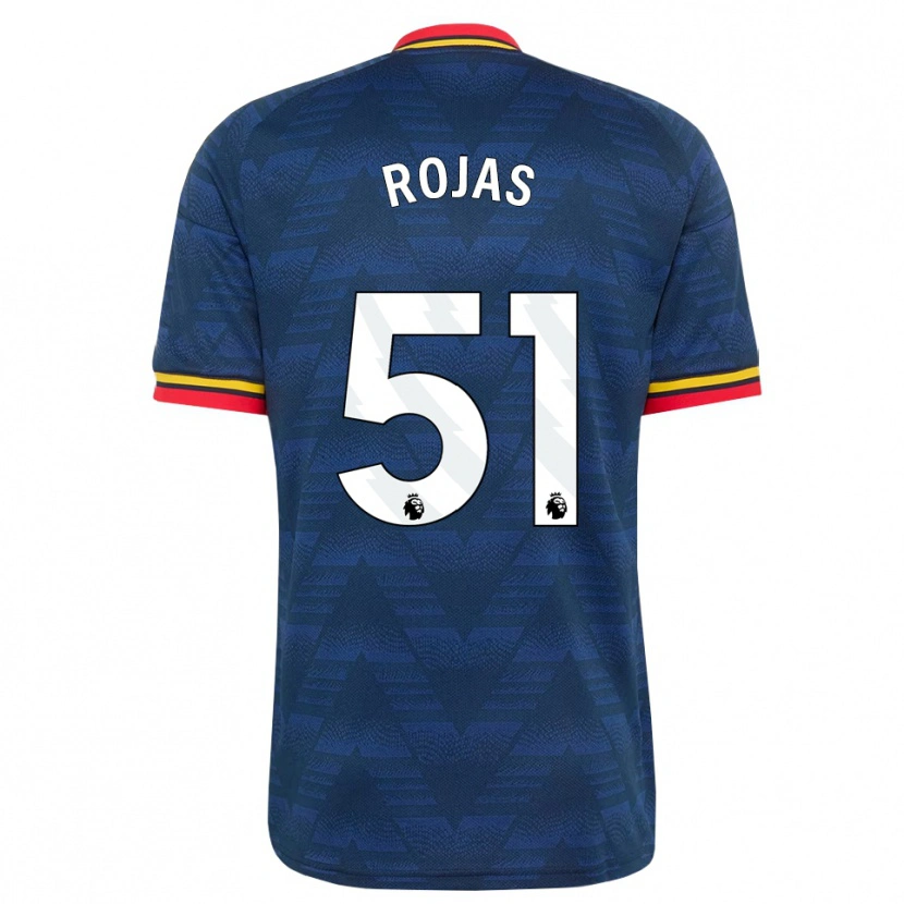 Danxen Homem Camisola Alexei Rojas #51 Midnightblue Amarelo Vermelho Alternativa 2026/27 Camisa