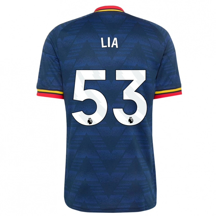 Danxen Homem Camisola Vivienne Lia #53 Midnightblue Amarelo Vermelho Alternativa 2026/27 Camisa