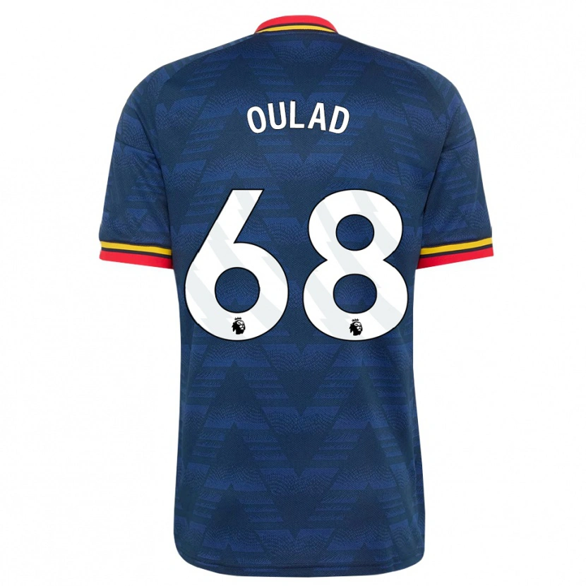 Danxen Homem Camisola Salah-Eddine Oulad M'hand #68 Midnightblue Amarelo Vermelho Alternativa 2026/27 Camisa