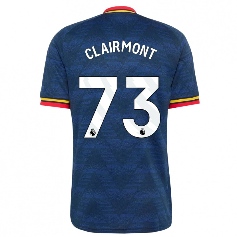 Danxen Homem Camisola Reece Clairmont #73 Midnightblue Amarelo Vermelho Alternativa 2026/27 Camisa