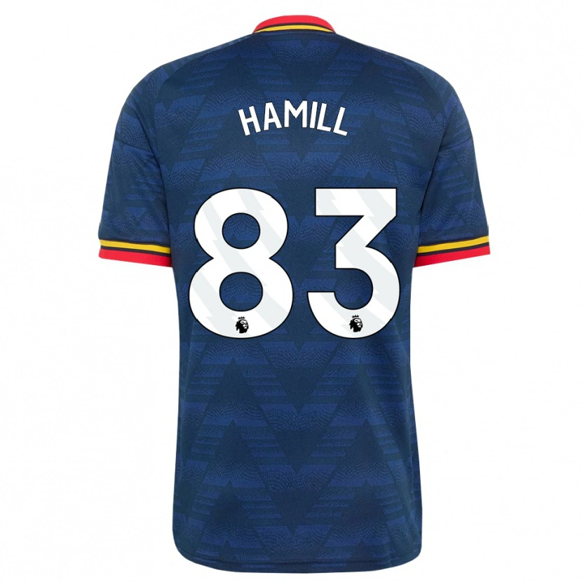 Danxen Homem Camisola Callan Hamill #83 Midnightblue Amarelo Vermelho Alternativa 2026/27 Camisa