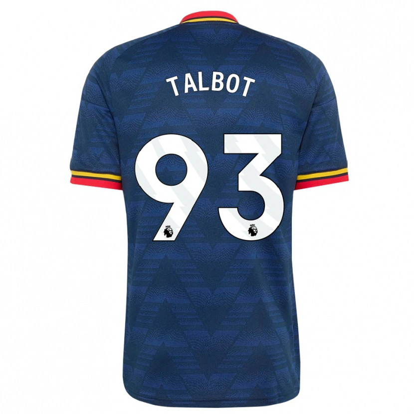 Danxen Homem Camisola Jack Talbot #93 Midnightblue Amarelo Vermelho Alternativa 2026/27 Camisa