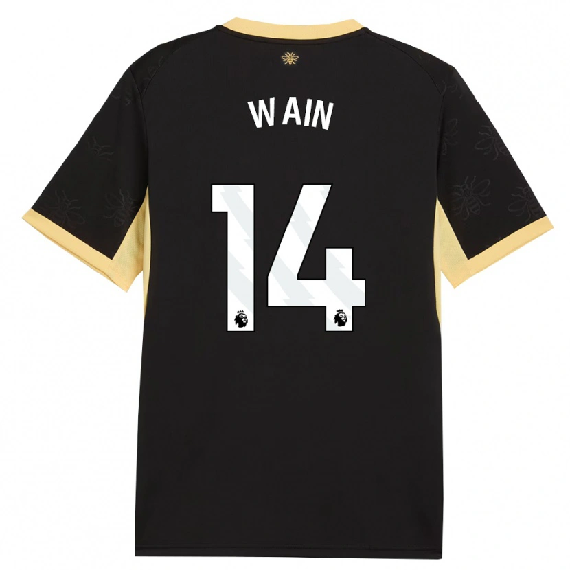 Danxen Homem Camisola Jake Wain #14 Preto Amarelo Alternativa 2026/27 Camisa