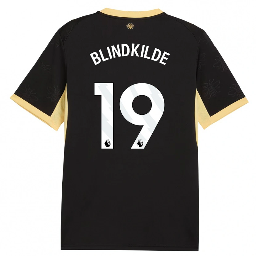 Danxen Homem Camisola Laura Blindkilde Brown #19 Preto Amarelo Alternativa 2026/27 Camisa