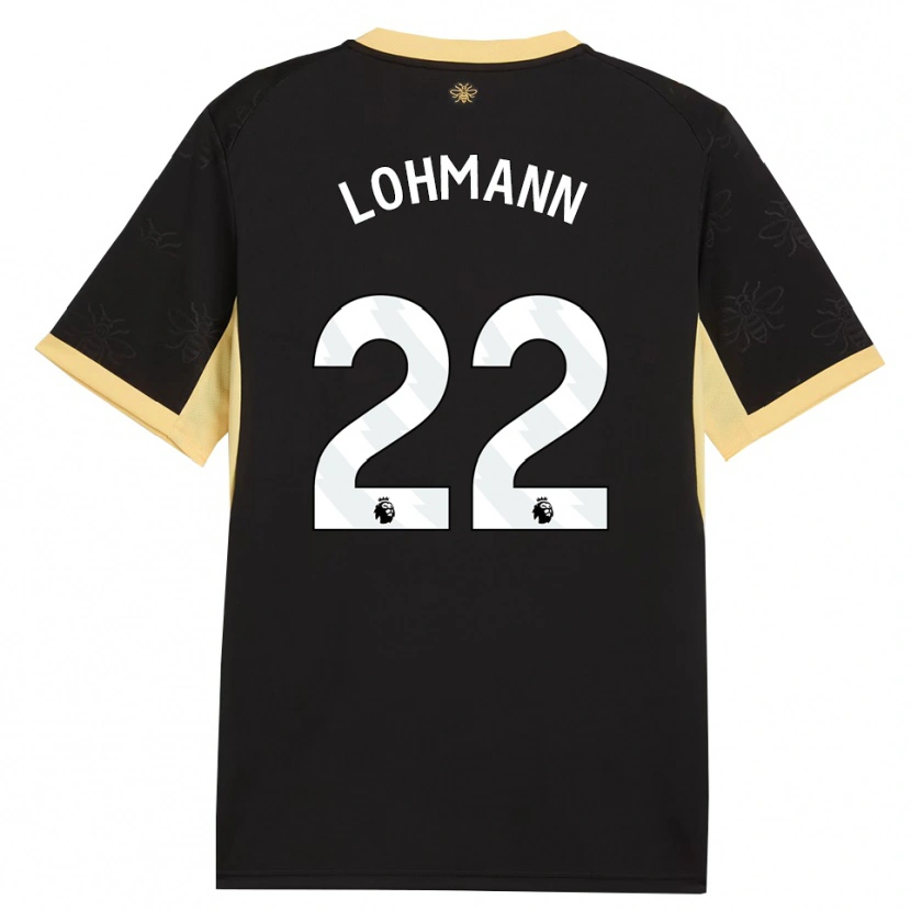 Danxen Homem Camisola Sydney Lohmann #22 Preto Amarelo Alternativa 2026/27 Camisa