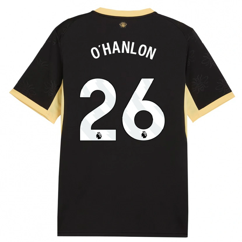Danxen Homem Camisola Tara O'hanlon #26 Preto Amarelo Alternativa 2026/27 Camisa