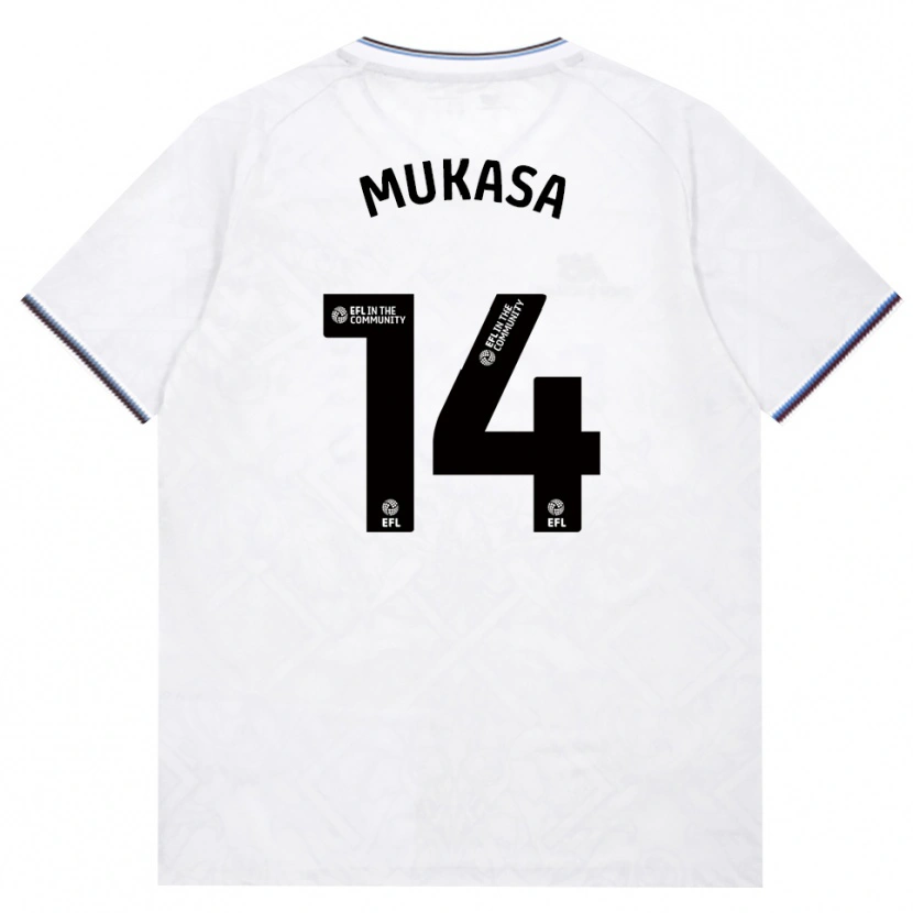 Danxen Homem Camisola Divine Mukasa #14 Borgonha Branco Alternativa 2026/27 Camisa