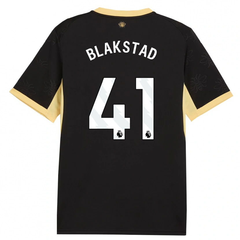 Danxen Homem Camisola Julie Blakstad #41 Preto Amarelo Alternativa 2026/27 Camisa