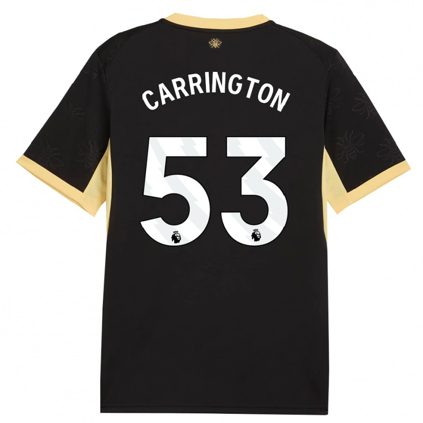 Danxen Homem Camisola Ezra Carrington #53 Preto Amarelo Alternativa 2026/27 Camisa