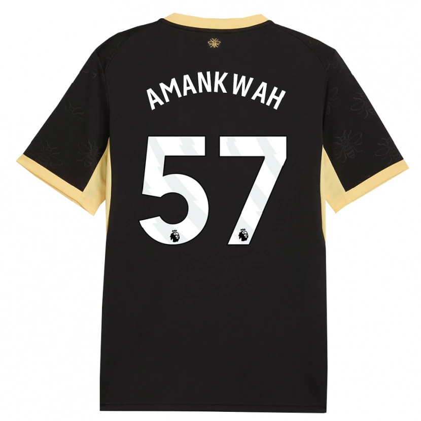 Danxen Homem Camisola Yeboah Amankwah #57 Preto Amarelo Alternativa 2026/27 Camisa