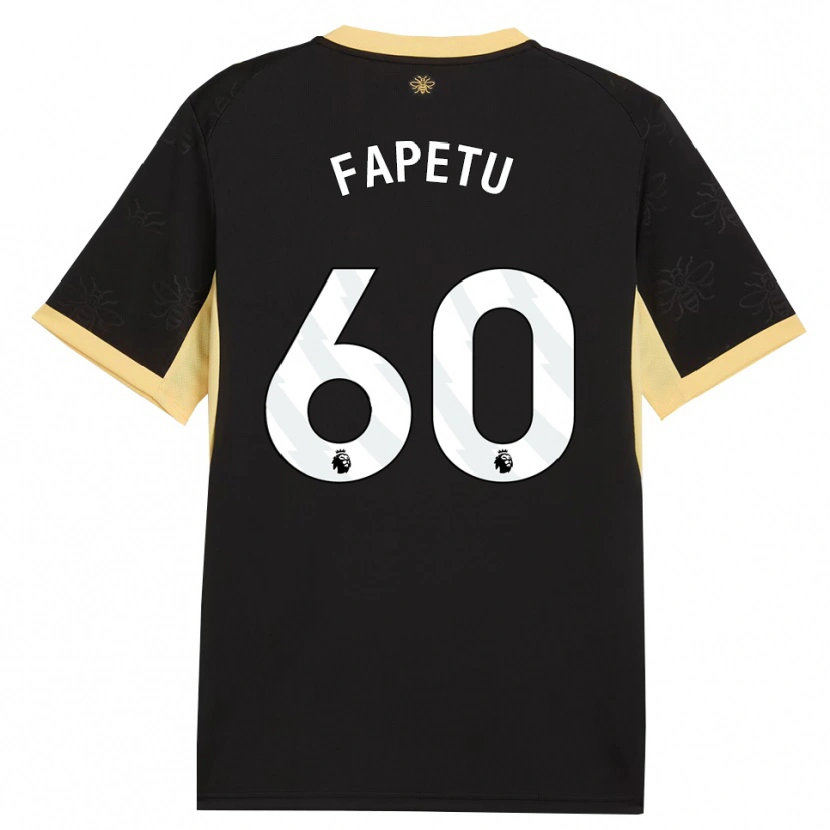 Danxen Homem Camisola Femi Fapetu #60 Preto Amarelo Alternativa 2026/27 Camisa
