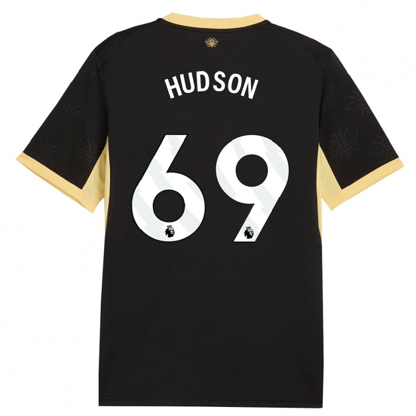 Danxen Homem Camisola Max Hudson #69 Preto Amarelo Alternativa 2026/27 Camisa