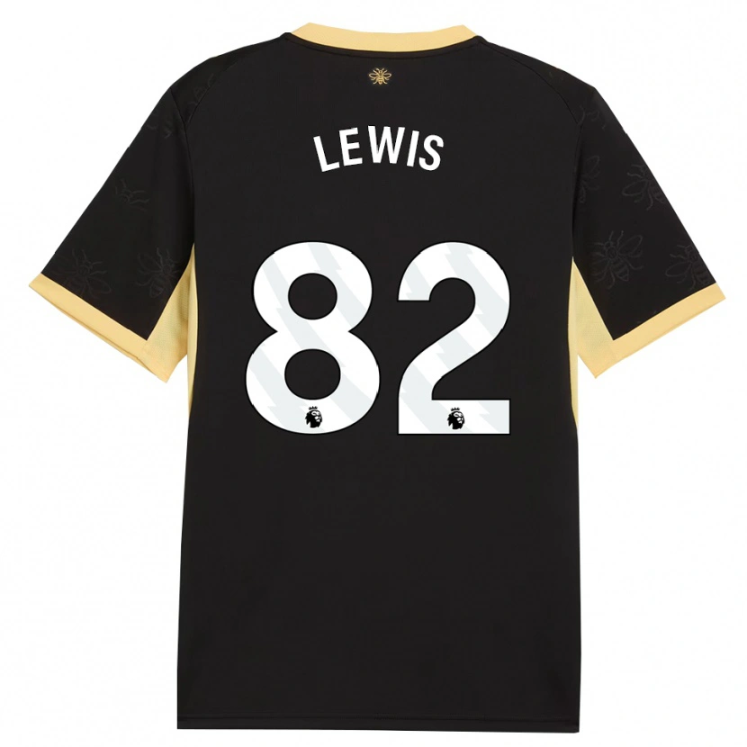 Danxen Homem Camisola Rico Lewis #82 Preto Amarelo Alternativa 2026/27 Camisa