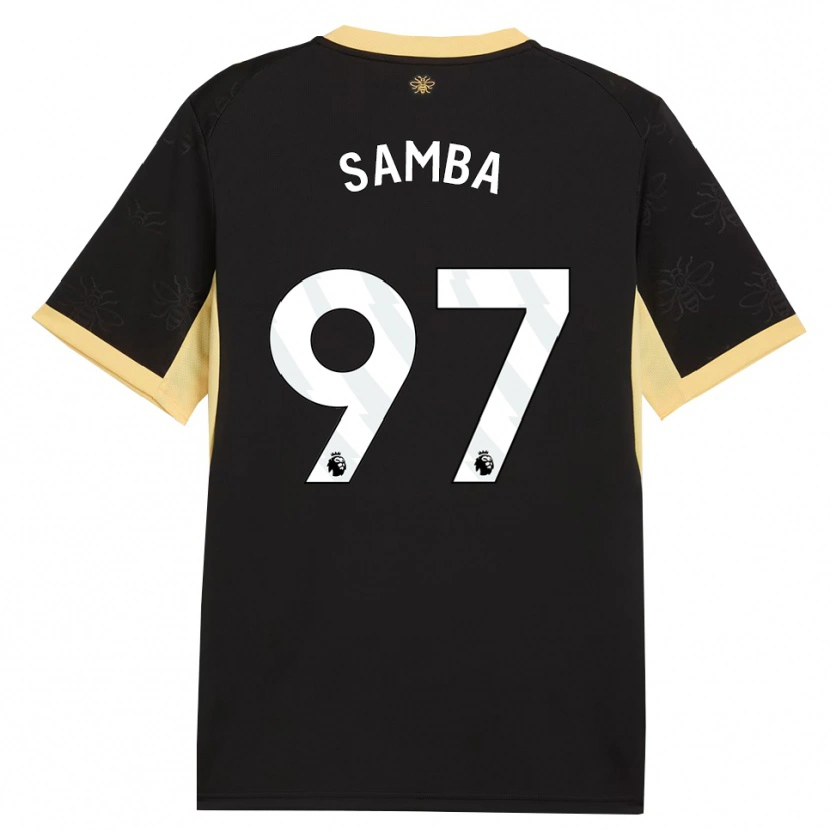 Danxen Homem Camisola Tyrone Samba #97 Preto Amarelo Alternativa 2026/27 Camisa