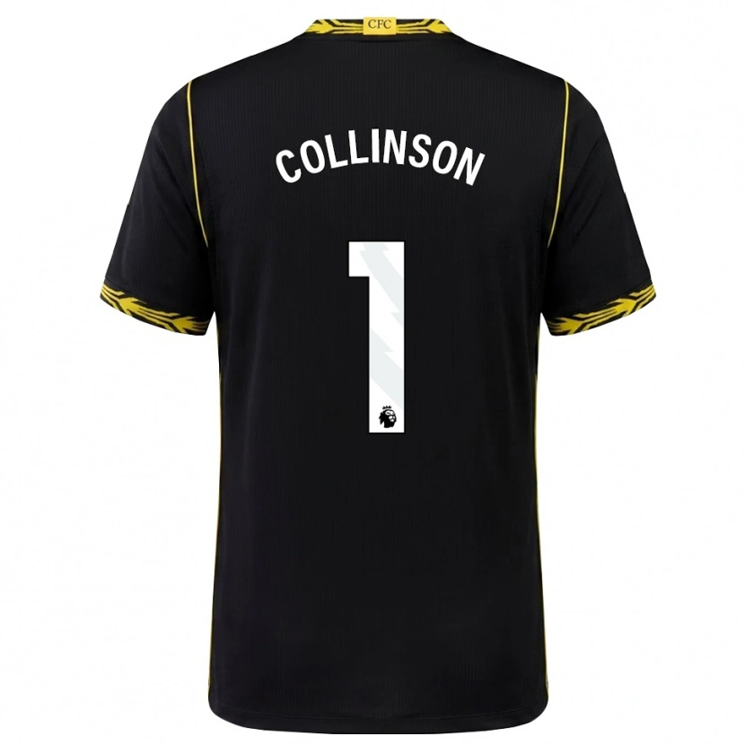 Danxen Homem Camisola Isaac Collinson #1 Preto Amarelo Alternativa 2026/27 Camisa