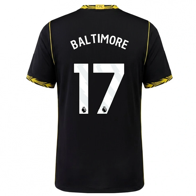 Danxen Homem Camisola Sandy Baltimore #17 Preto Amarelo Alternativa 2026/27 Camisa