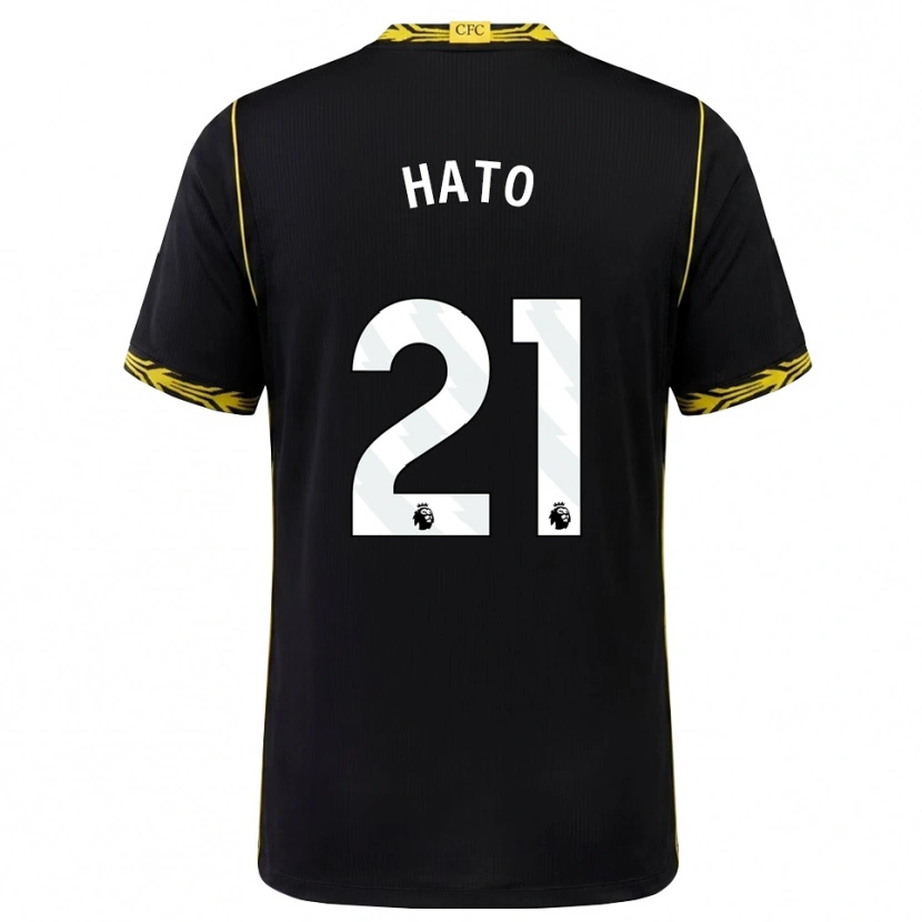 Danxen Homem Camisola Jorrel Hato #21 Preto Amarelo Alternativa 2026/27 Camisa