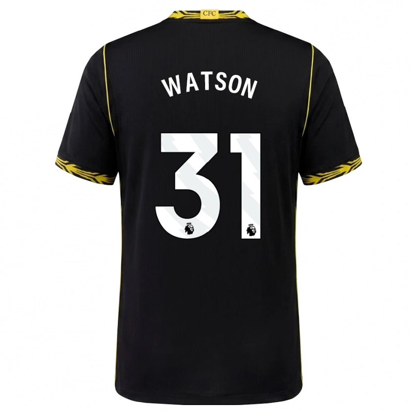 Danxen Homem Camisola Reggie Watson #31 Preto Amarelo Alternativa 2026/27 Camisa