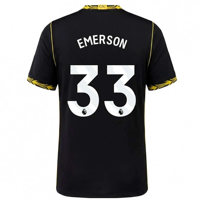 Danxen Homem Camisola Emerson #33 Preto Amarelo Alternativa 2026/27 Camisa