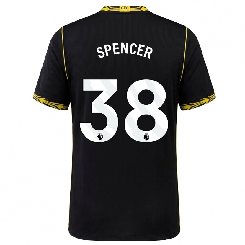 Danxen Homem Camisola Becky Spencer #38 Preto Amarelo Alternativa 2026/27 Camisa