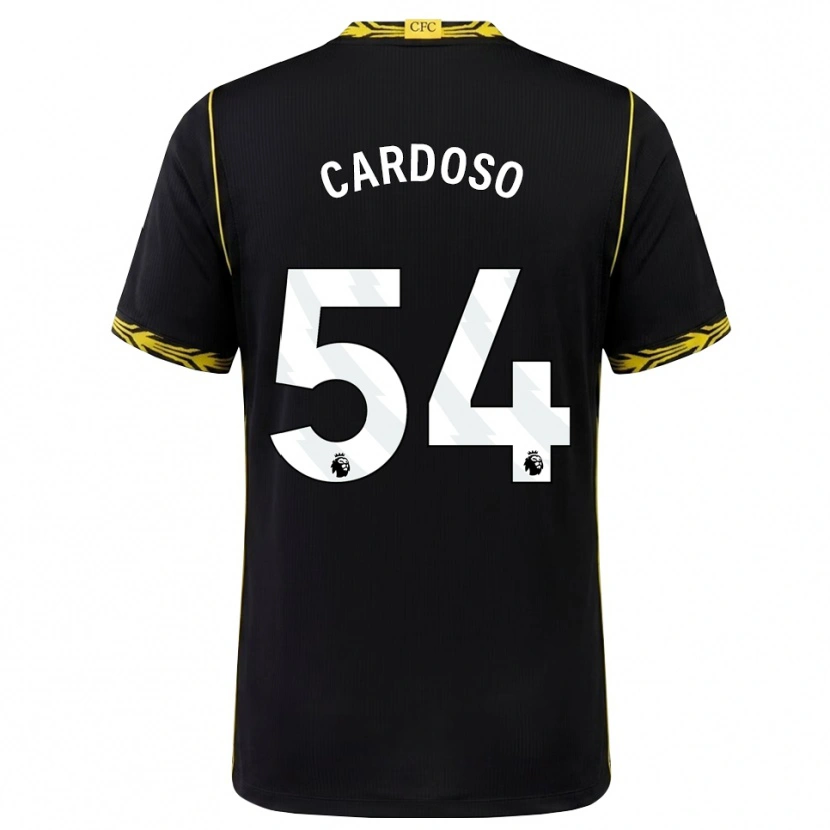 Danxen Homem Camisola Leo Cardoso #54 Preto Amarelo Alternativa 2026/27 Camisa