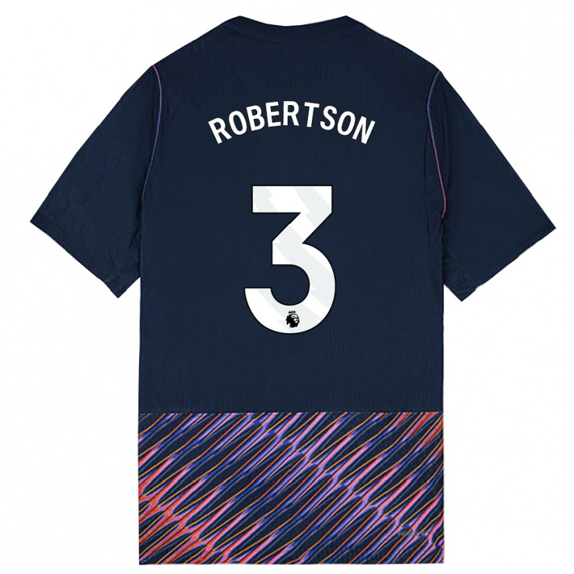 Danxen Homem Camisola Andrew Robertson #3 Azul Real Branco Alternativa 2026/27 Camisa