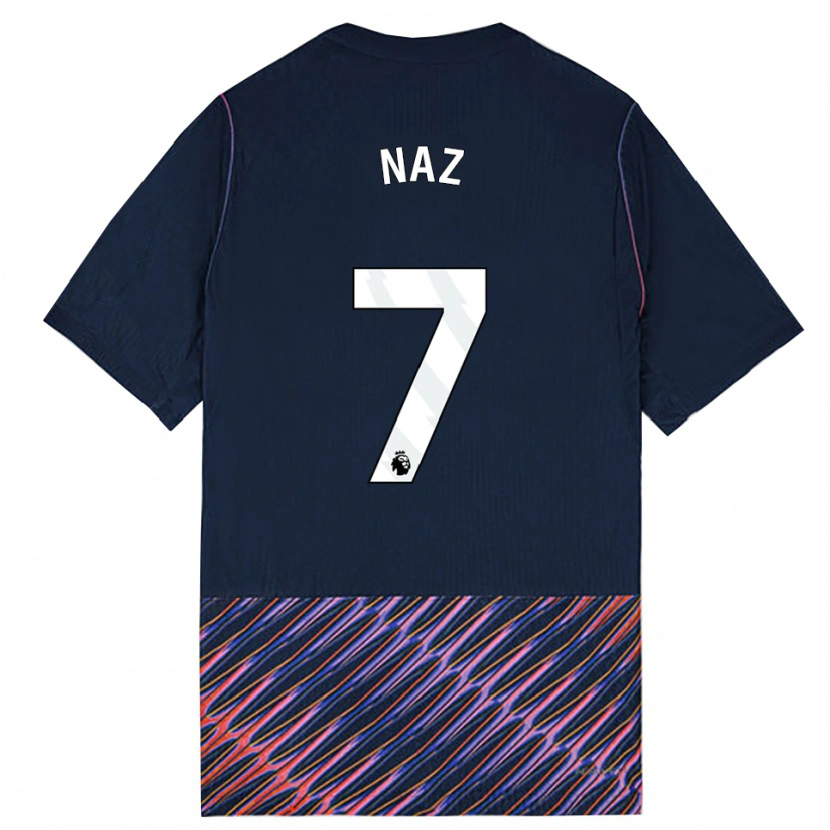 Danxen Homem Camisola Jessica Naz #7 Azul Real Branco Alternativa 2026/27 Camisa