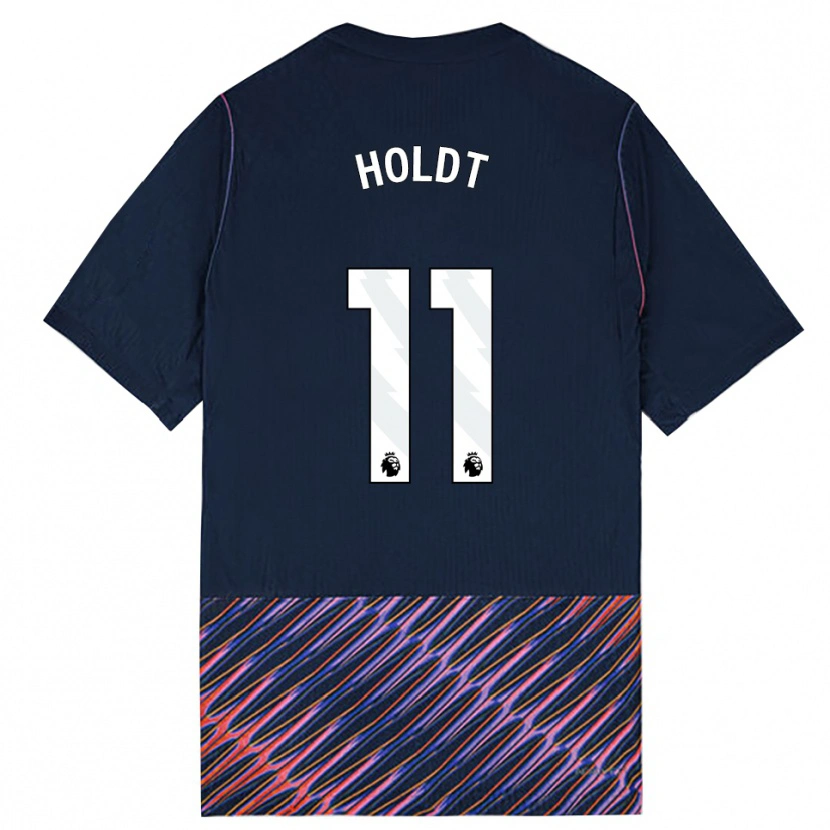 Danxen Homem Camisola Olivia Holdt #11 Azul Real Branco Alternativa 2026/27 Camisa