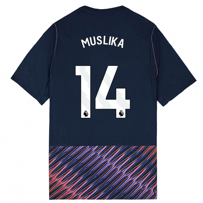 Danxen Homem Camisola Armend Muslika #14 Azul Real Branco Alternativa 2026/27 Camisa