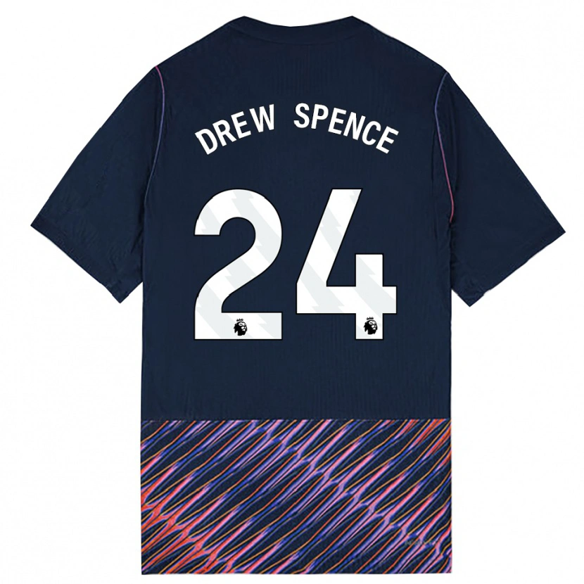 Danxen Homem Camisola Drew Spence #24 Azul Real Branco Alternativa 2026/27 Camisa