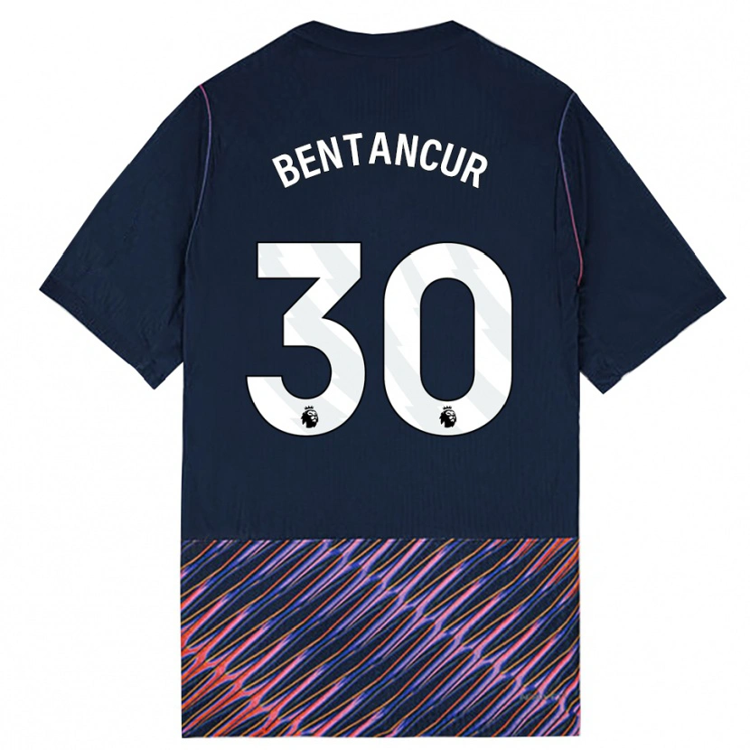 Danxen Homem Camisola Rodrigo Bentancur #30 Azul Real Branco Alternativa 2026/27 Camisa
