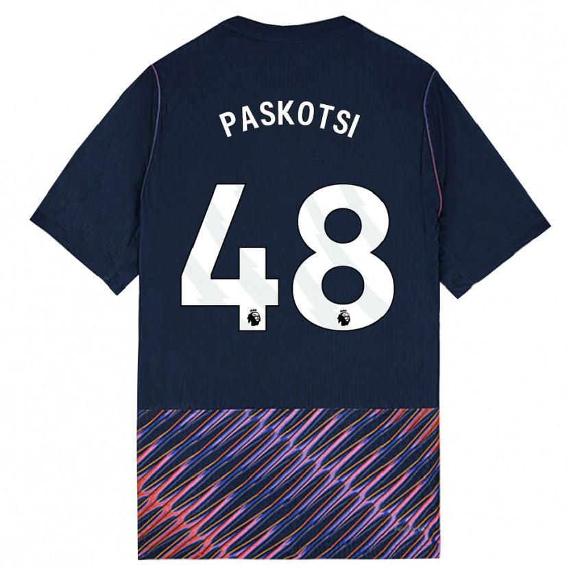 Danxen Homem Camisola Maksim Paskotsi #48 Azul Real Branco Alternativa 2026/27 Camisa