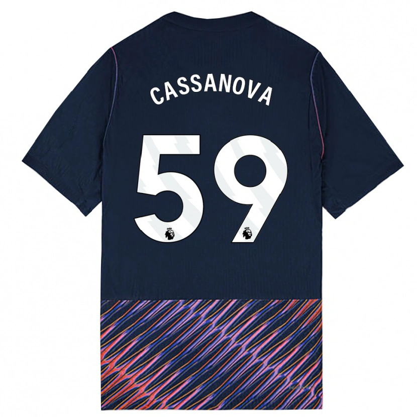 Danxen Homem Camisola Dante Cassanova #59 Azul Real Branco Alternativa 2026/27 Camisa