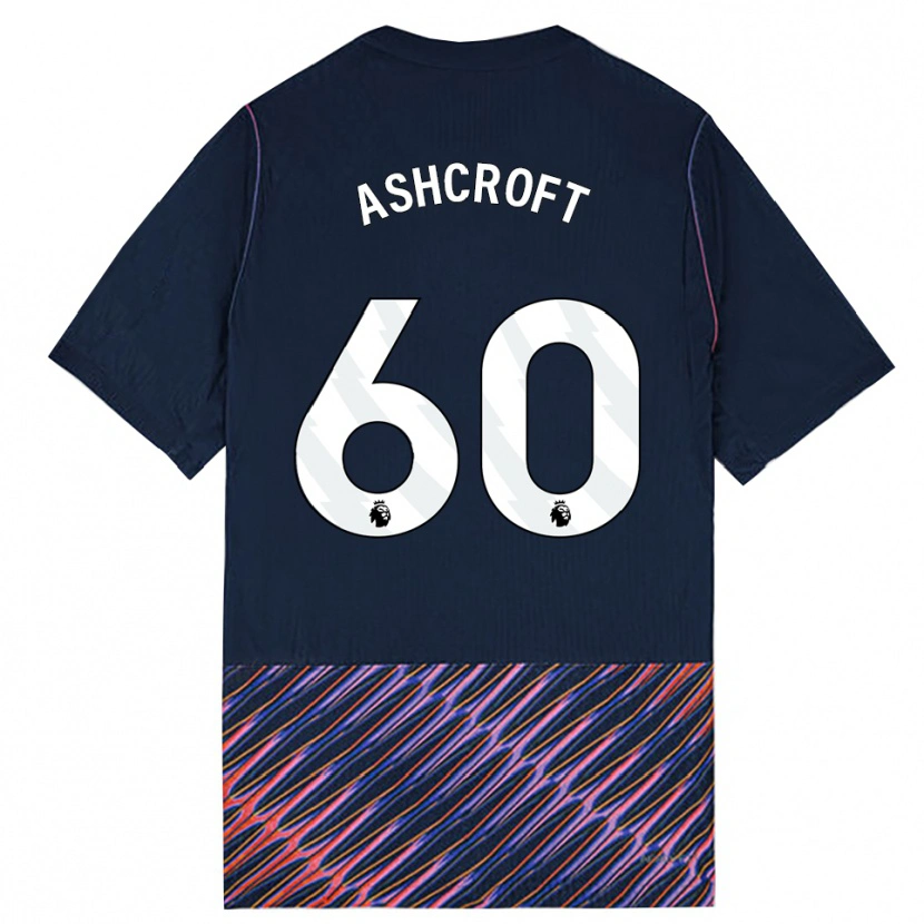 Danxen Homem Camisola Tyrell Ashcroft #60 Azul Real Branco Alternativa 2026/27 Camisa
