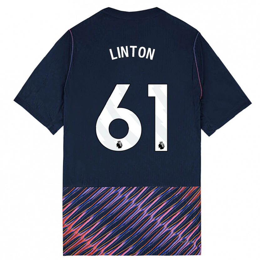 Danxen Homem Camisola Jahziah Linton #61 Azul Real Branco Alternativa 2026/27 Camisa