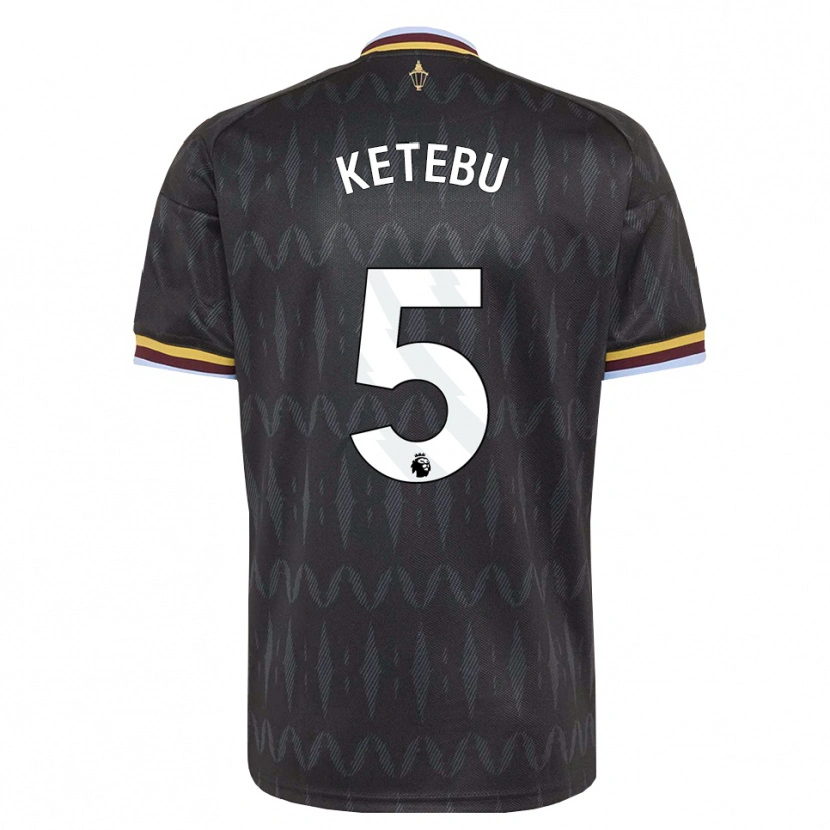 Danxen Homem Camisola Kairi Ketebu #5 Cornflowerblue Preto Amarelo Alternativa 2026/27 Camisa
