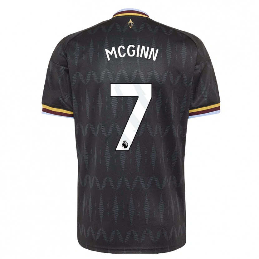 Danxen Homem Camisola John Mcginn #7 Cornflowerblue Preto Amarelo Alternativa 2026/27 Camisa