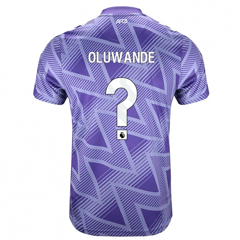 Danxen Homem Camisola Adrian Oluwande #0 Palevioletred Branco Alternativa 2026/27 Camisa