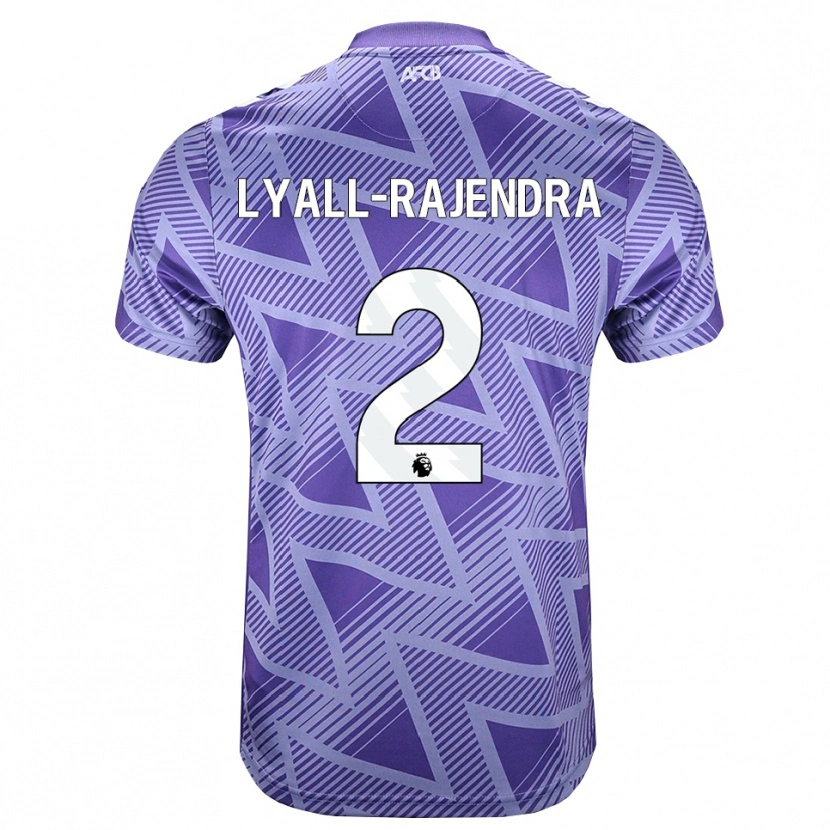 Danxen Homem Camisola Max Lyall-Rajendra #2 Palevioletred Branco Alternativa 2026/27 Camisa