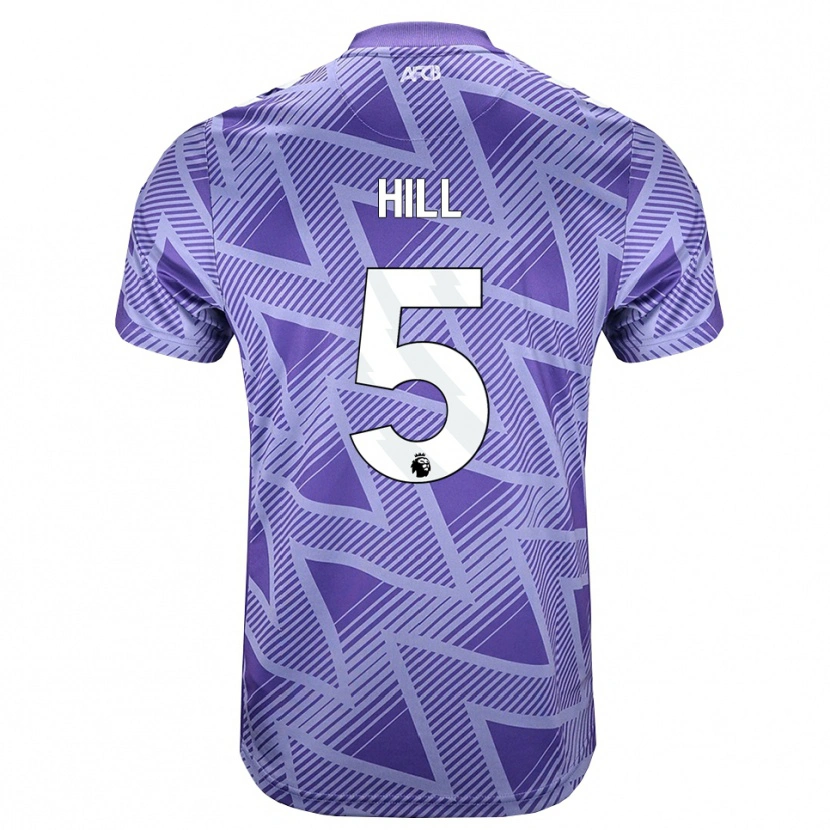 Danxen Homem Camisola James Hill #5 Palevioletred Branco Alternativa 2026/27 Camisa
