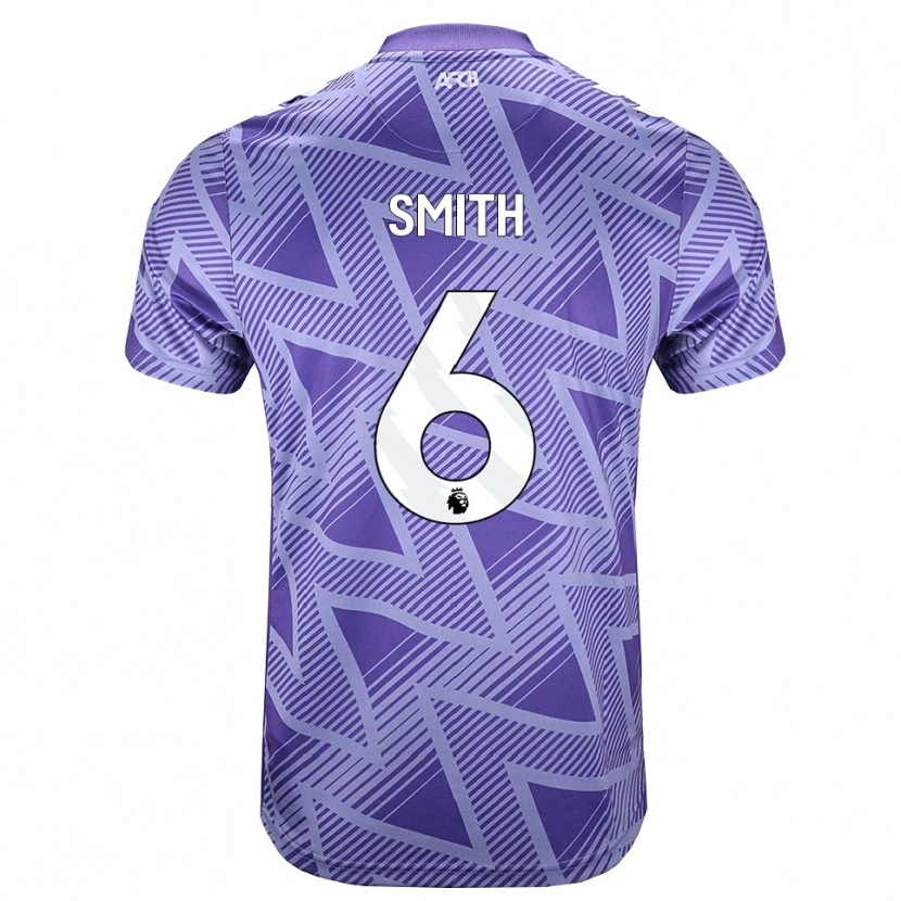 Danxen Homem Camisola Maisy Smith #6 Palevioletred Branco Alternativa 2026/27 Camisa