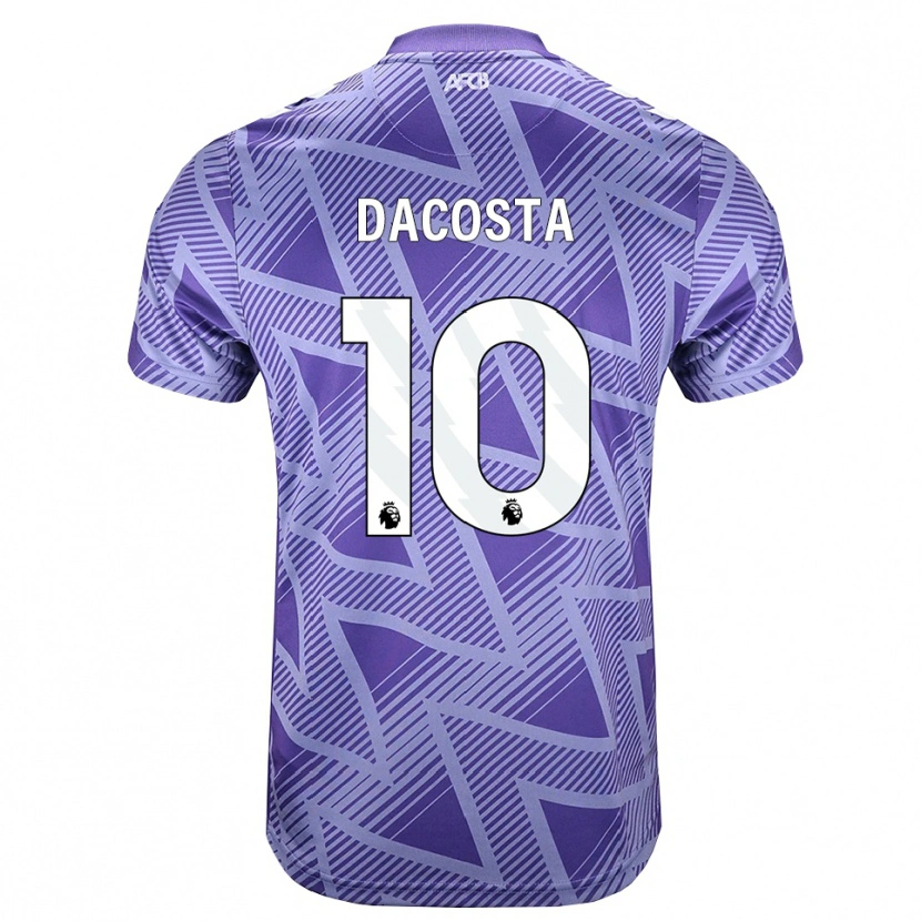 Danxen Homem Camisola Michael Dacosta #10 Palevioletred Branco Alternativa 2026/27 Camisa