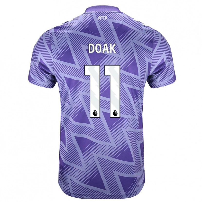 Danxen Homem Camisola Ben Gannon-Doak #11 Palevioletred Branco Alternativa 2026/27 Camisa
