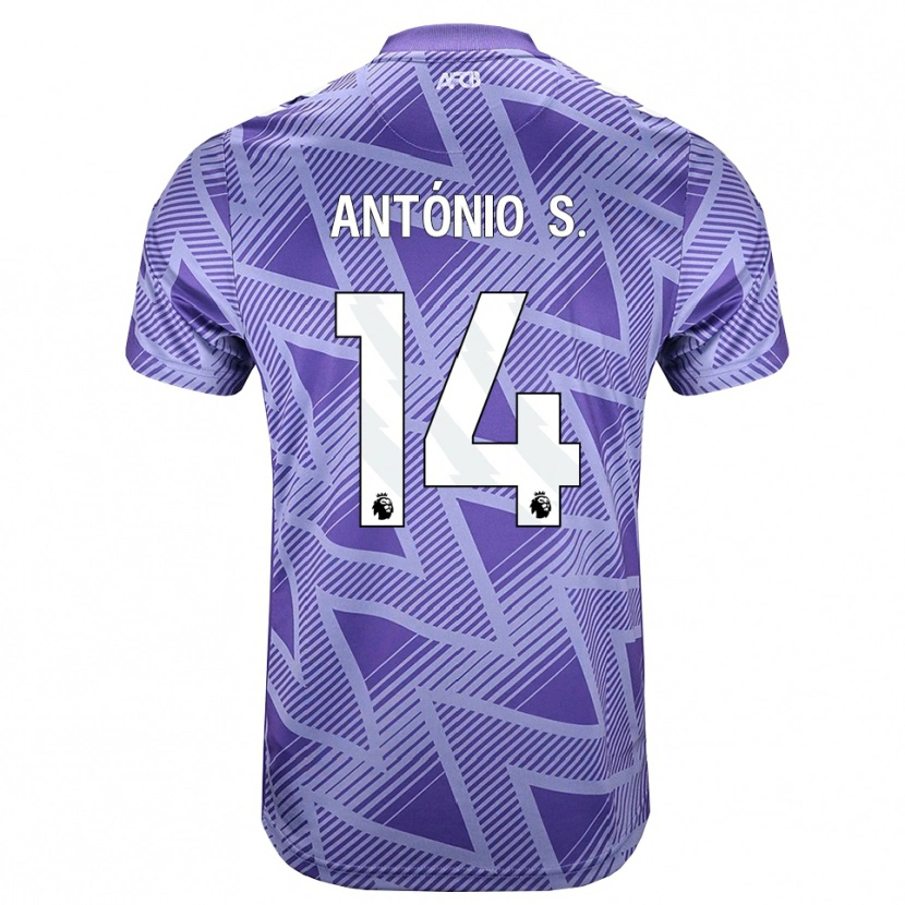 Danxen Homem Camisola António Silva #14 Palevioletred Branco Alternativa 2026/27 Camisa