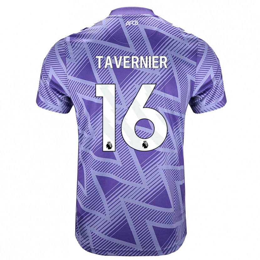 Danxen Homem Camisola Marcus Tavernier #16 Palevioletred Branco Alternativa 2026/27 Camisa