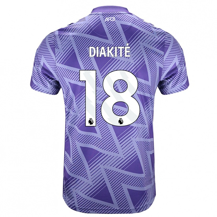 Danxen Homem Camisola Bafodé Diakité #18 Palevioletred Branco Alternativa 2026/27 Camisa